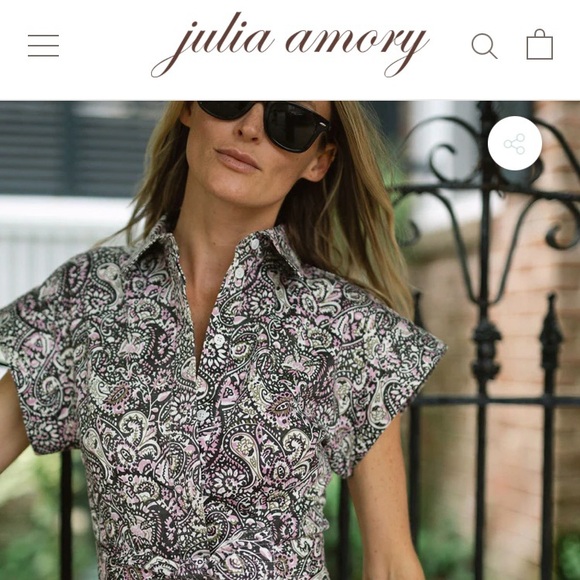 Julia India Amory Betty Dress Lee Paisley M - Picture 2 of 11